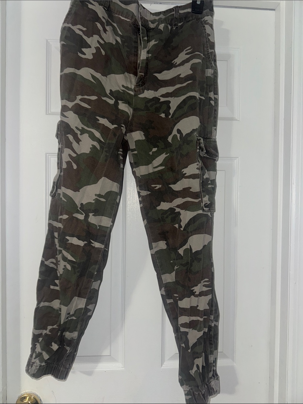 Forever 21 Olive & Brown Camo Cargo Pants
